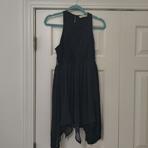 Abercrombie & Fitch Dark Blue Asymmetrical Dress